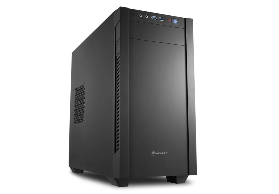 Sharkoon S1000 - tårn - micro-ATX - Kotelot - Miditower - Musta