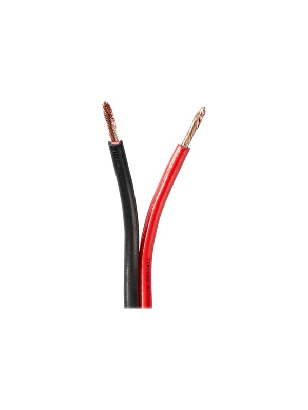 Nedis Kaiutinkaapeli | 2 x 2.50 mm2 | CCA | 100 m | Pyöreä | PVC | Musta / Punainen | Kääre