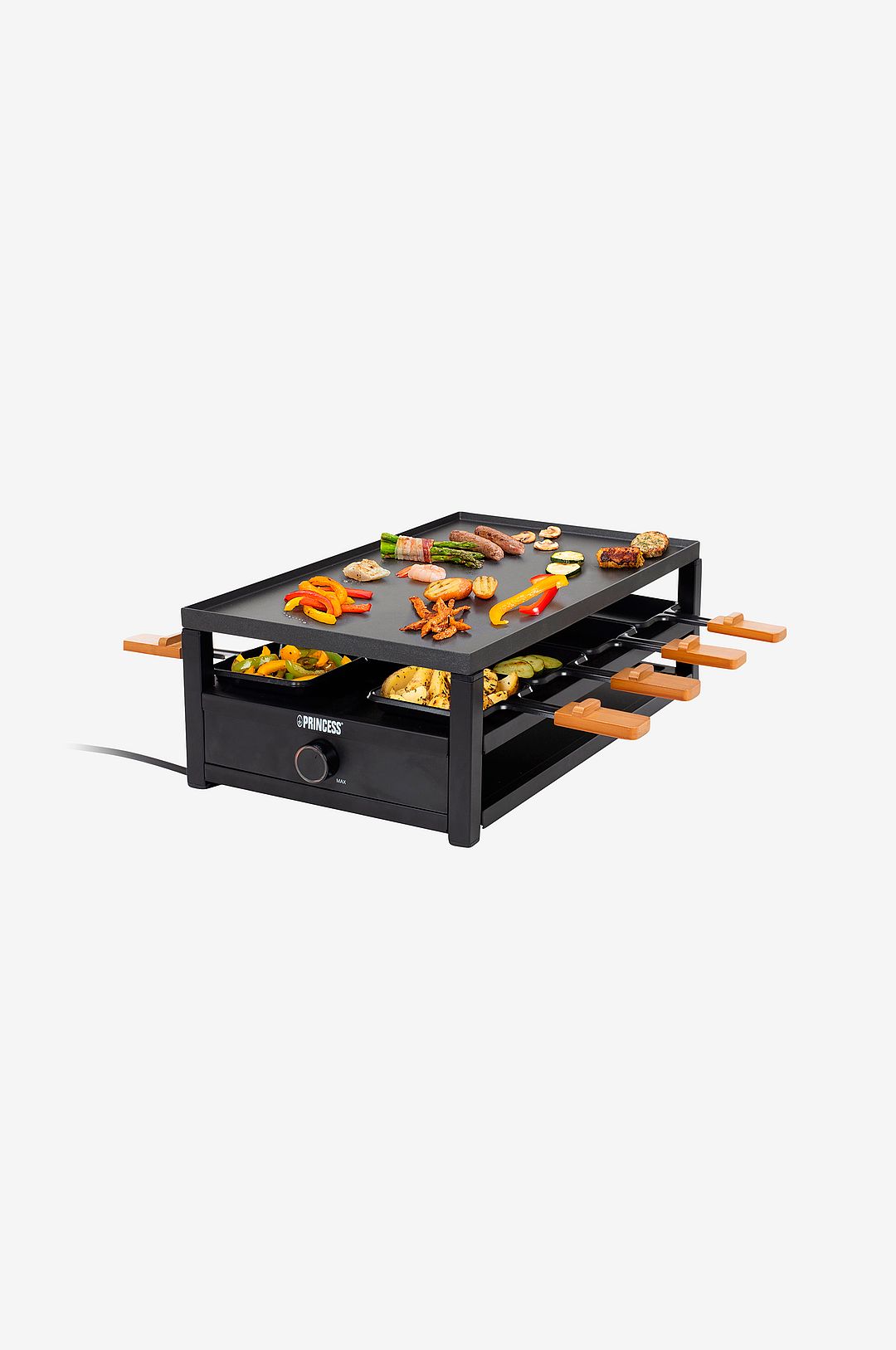 Princess Raclette 162655 Black Steel Raclette för 8pers