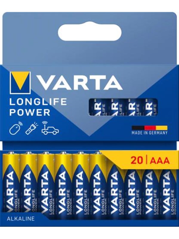 Varta Varta Pitkäikäinen akku - AAA 20 kpl 4903121720 Vastaa: N/A