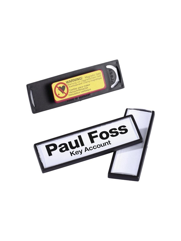 DURABLE Name badge CLIP CARD 17x67mm magnet