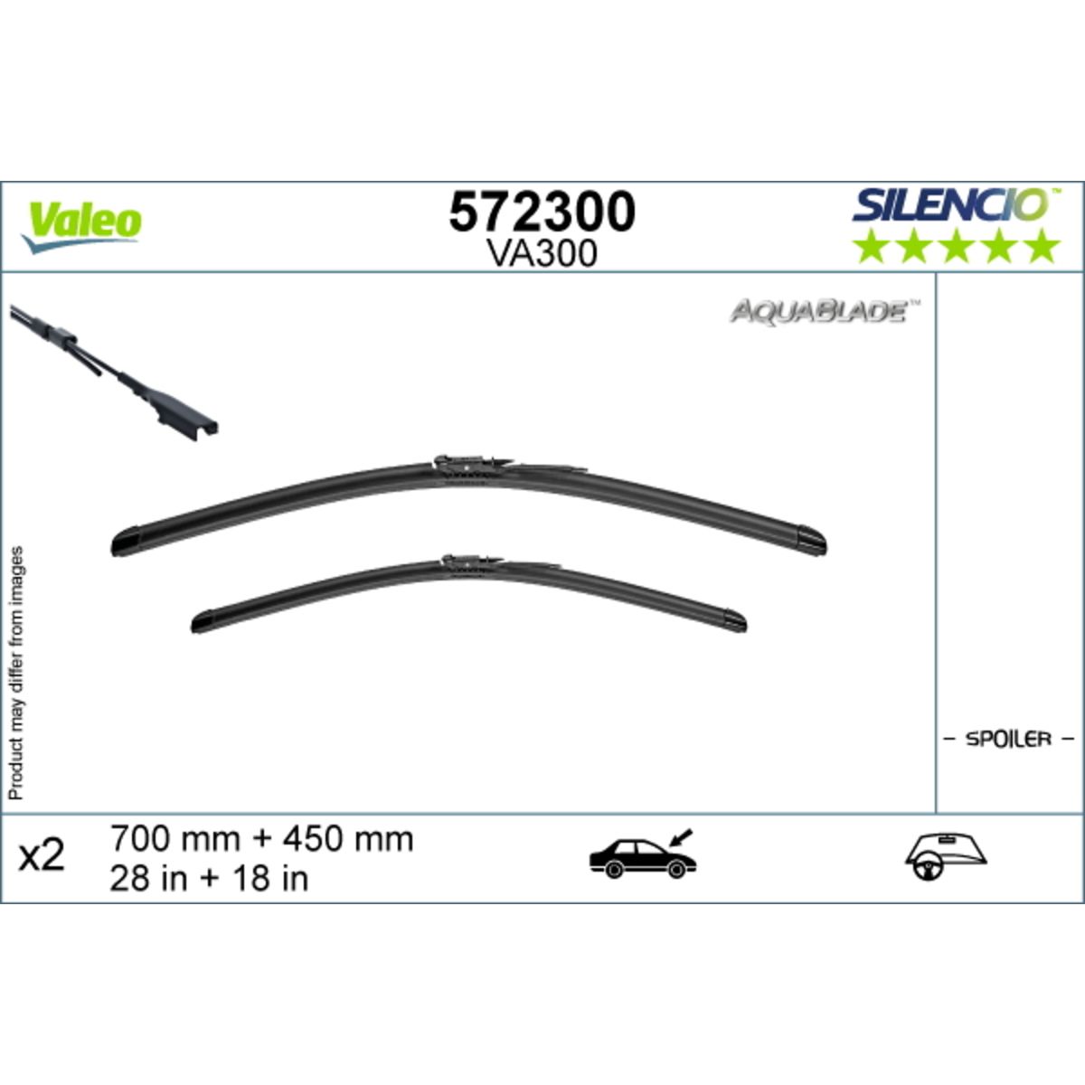 Pyyhkijänsulka VALEO 572300