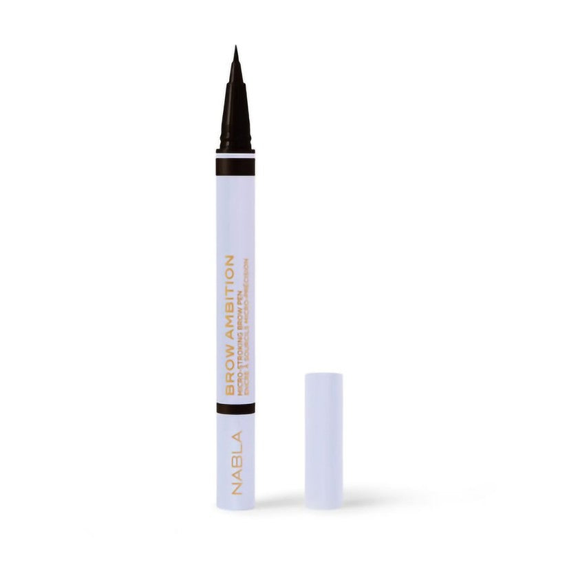 Nabla Brow Ambition Micro-Stroking Kulmakynä Musta Ruskea 0,44 ml