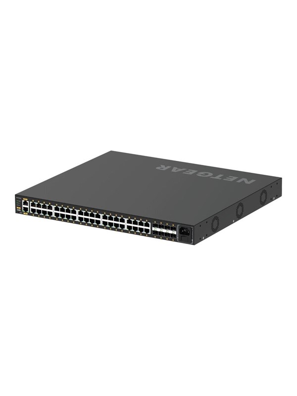 NETGEAR AV Line M4250-40G8F-PoE+ - Kytkin - L3 - Hallittu - 40 x 10/100/1000 (PoE+) + 8 x 1000Base-X SFP - ilmavirta vierekkäin - telineasennettava - PoE+ (480 W) - PoE+ (480 W)