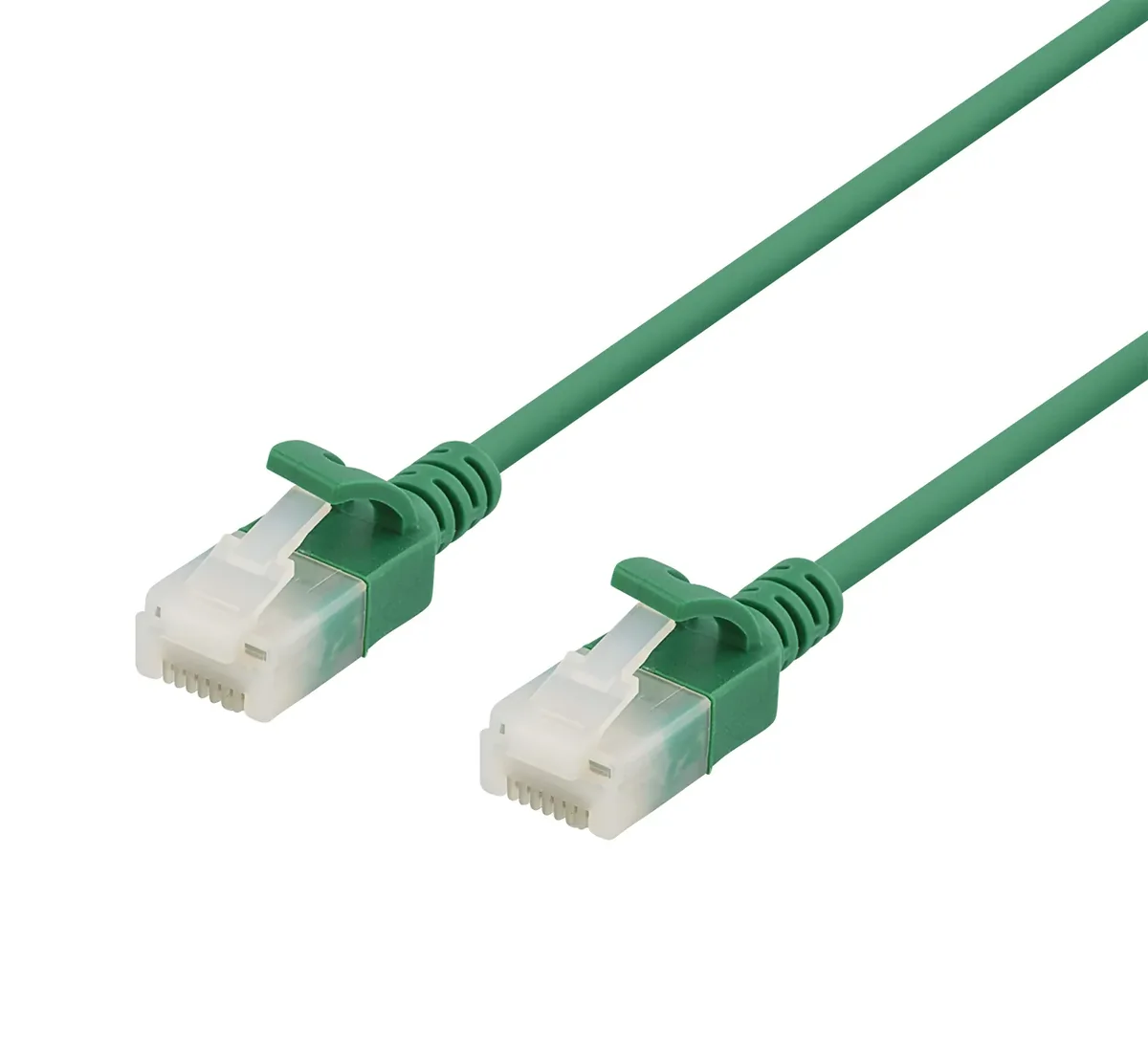 Deltaco Cat6a U/UTP RJ45 1m -verkkokaapeli, vihreä