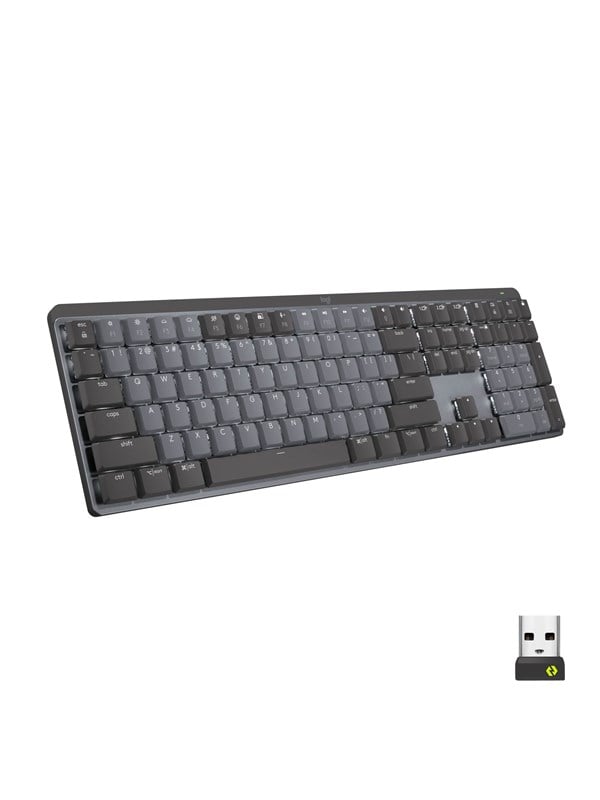 Logitech MX Mechanical Wireless Illuminated Performance Näppäimistö Graphite - Tactile - ND - Näppäimistö - Pohjoismainen - Musta