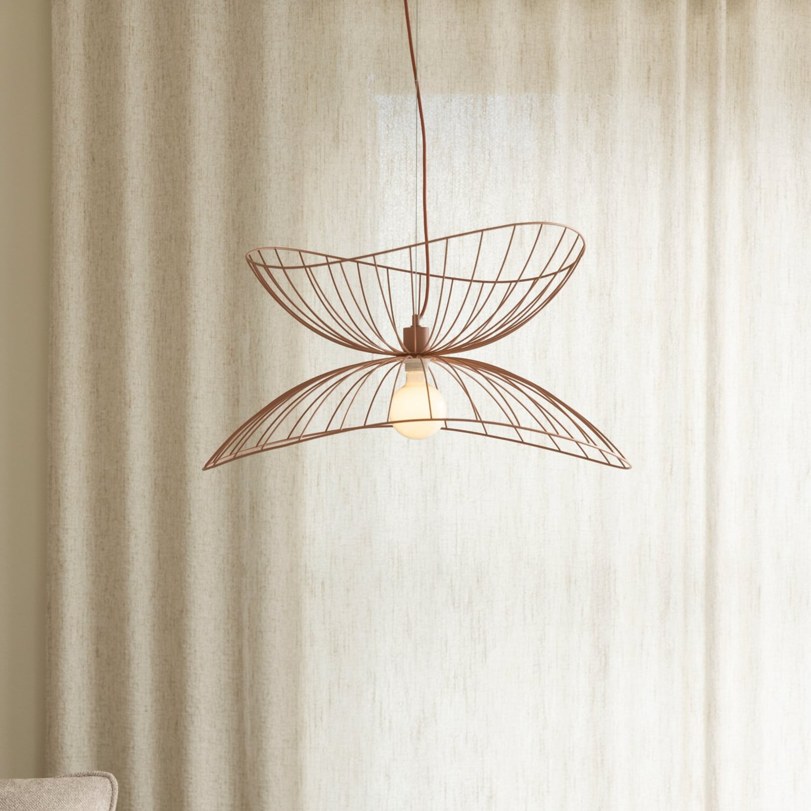 RAY riippuvalaisin, pinkki, Ø 70 cm, metalli - Globen Lighting - Olohuone - Moderni - Yksilamppuinen