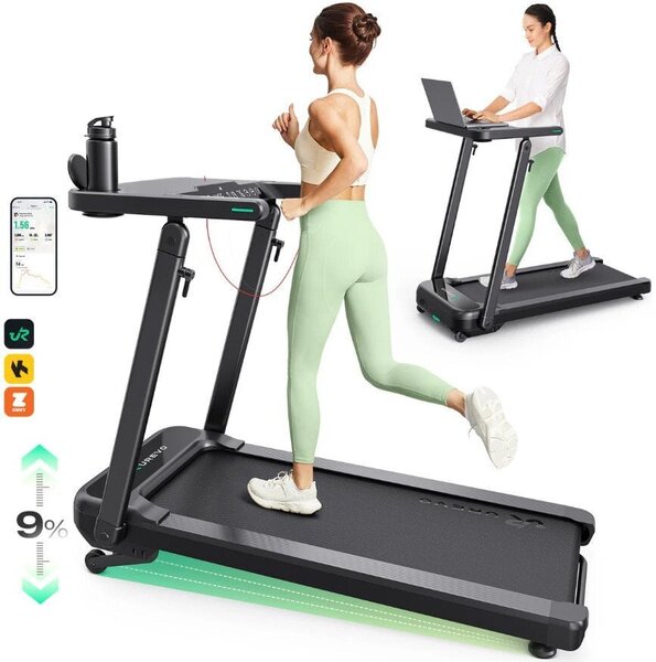 UREVO Foldi 3S Smart Auto-inclined running treadmill Black