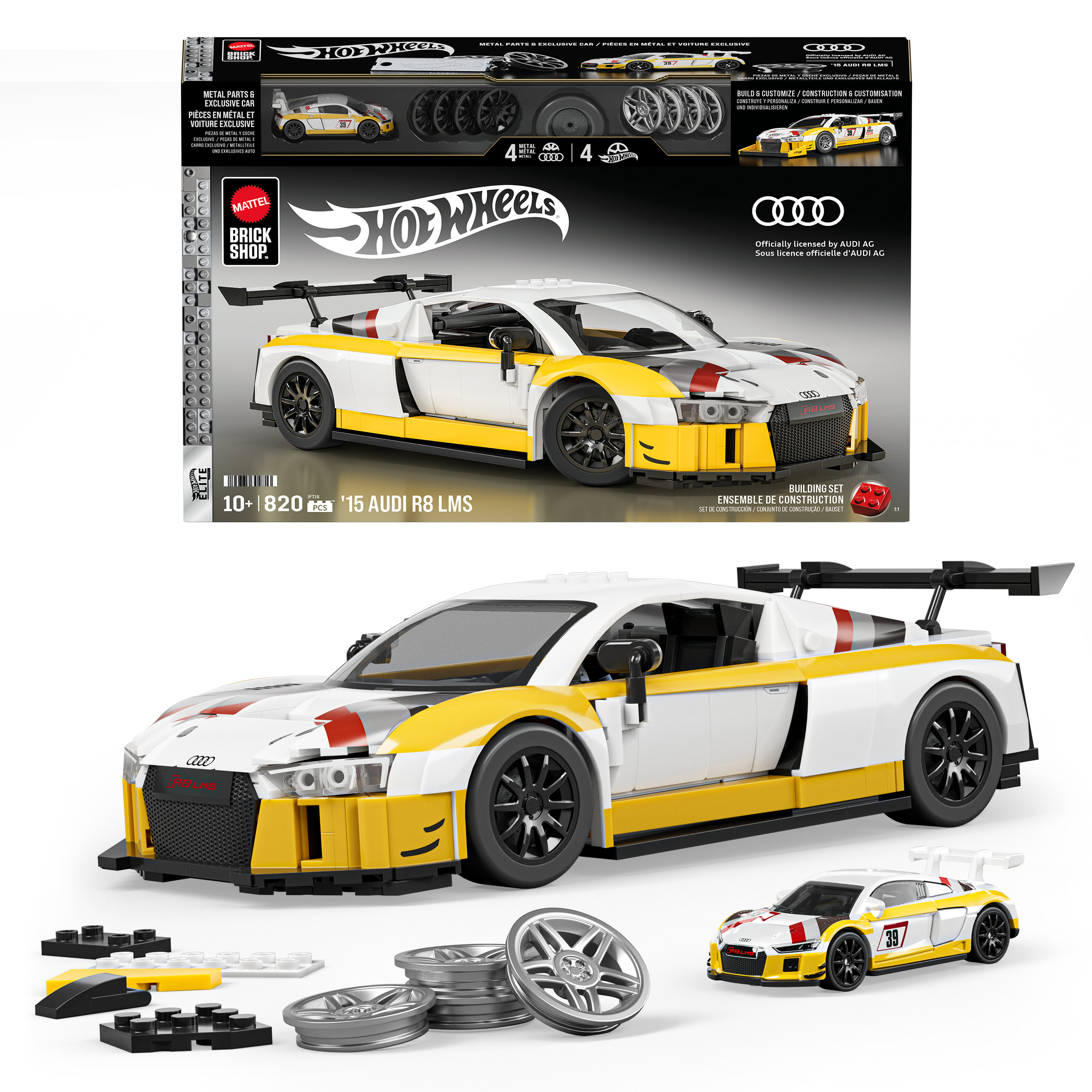 Hot Wheels Brick Shop Elite Series Audi R8 LMS