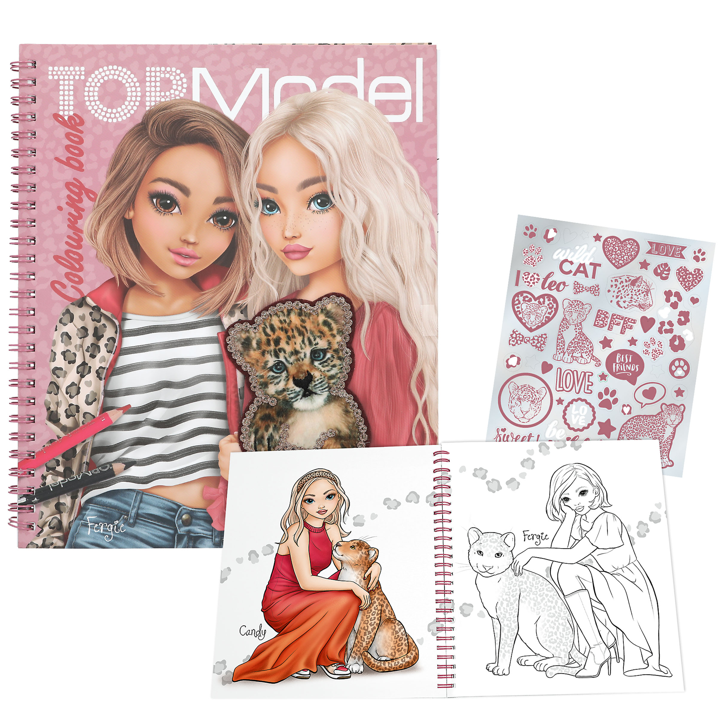 Värityskirja Paljeteilla LEOHEART TOPModel