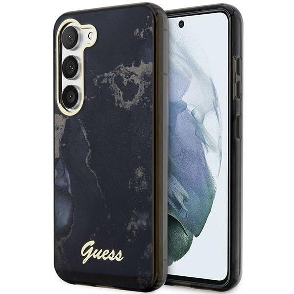 GUESS GUHCS23SHTMRSK S23 S911 black/black hardcase Golden Marble Collection