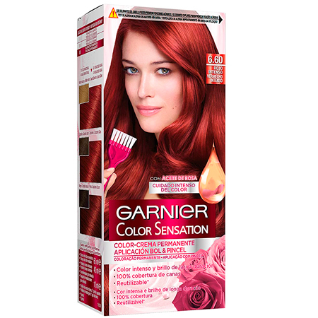 Garnier Color Sensations Hiusväri - 6.60 Intense Red - Intensiivinen punainen väri