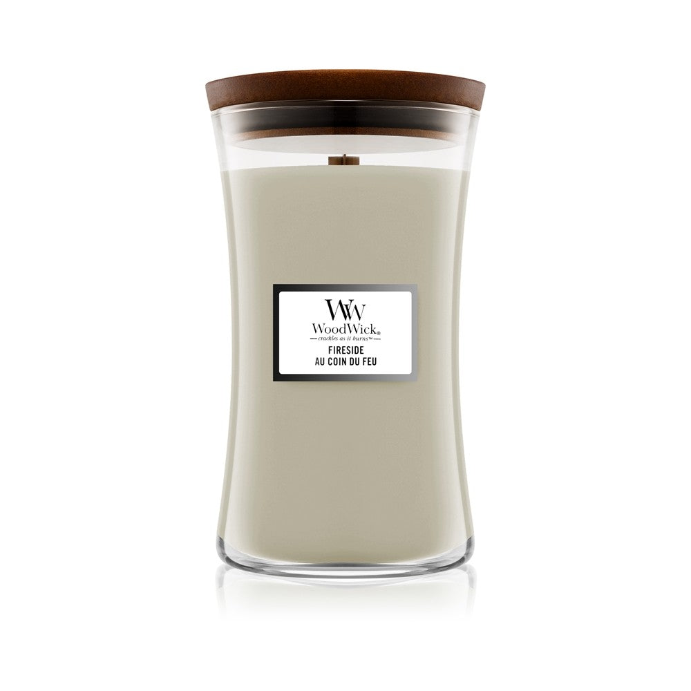 Woodwick Fireside tuoksukynttiläpurkki 609,5 g