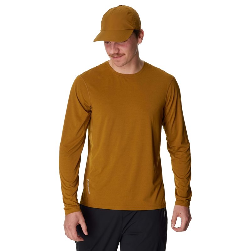 Houdini M's Pace Air LS Tee Greenish Gold - L