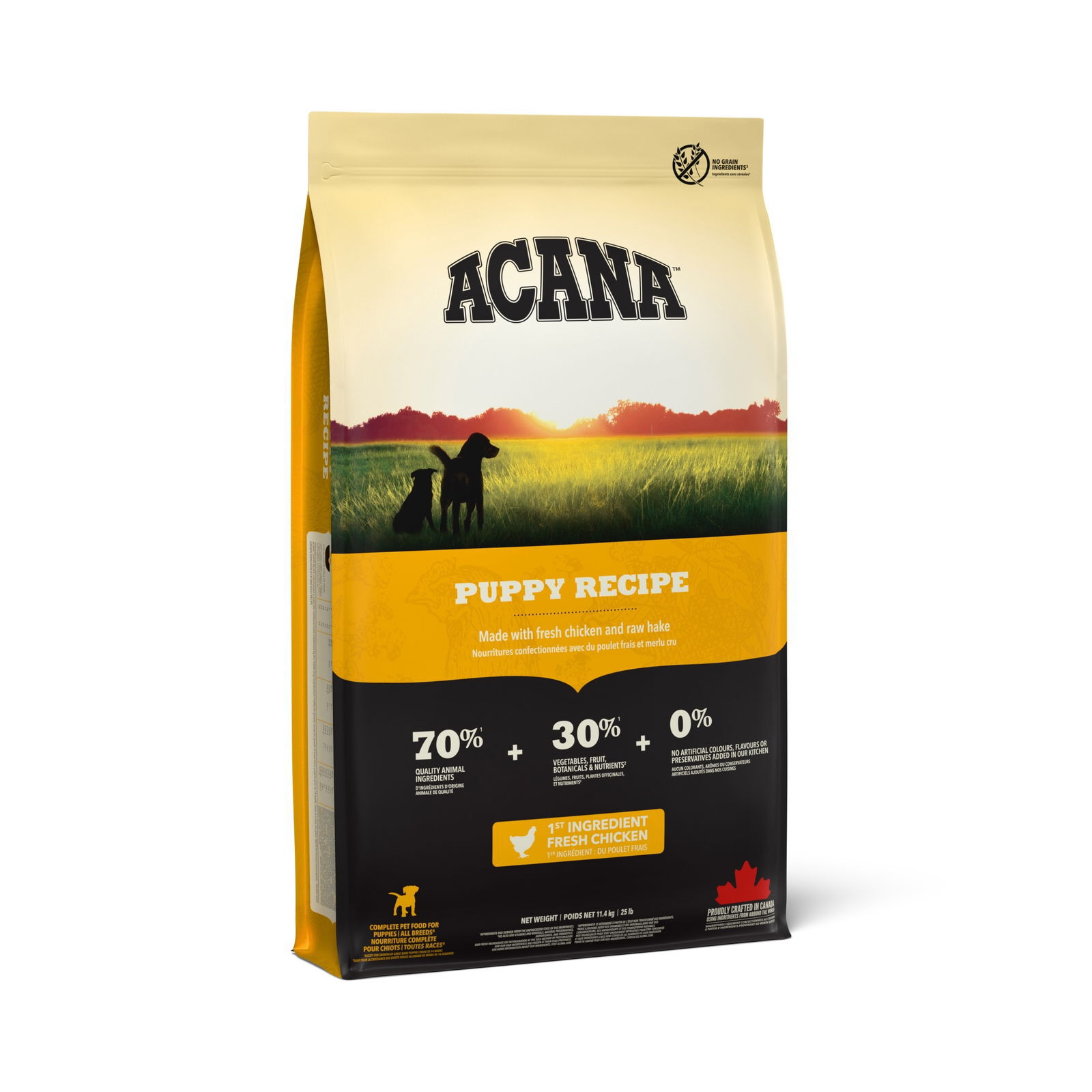 Acana Puppy Recipe Dry Dog Food 11.4kg