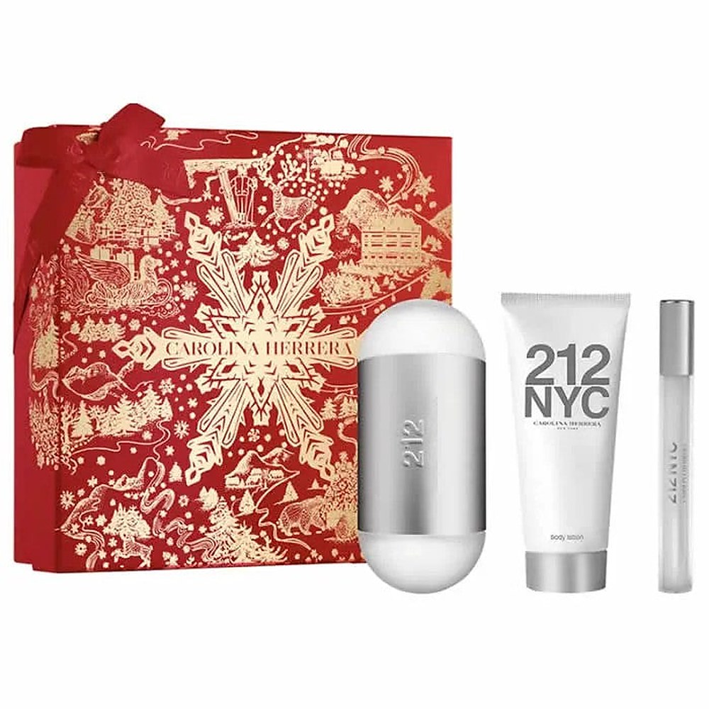 Carolina Herrera 212 Nyc Eau De Toilette Spray 100 ml, 3 kpl