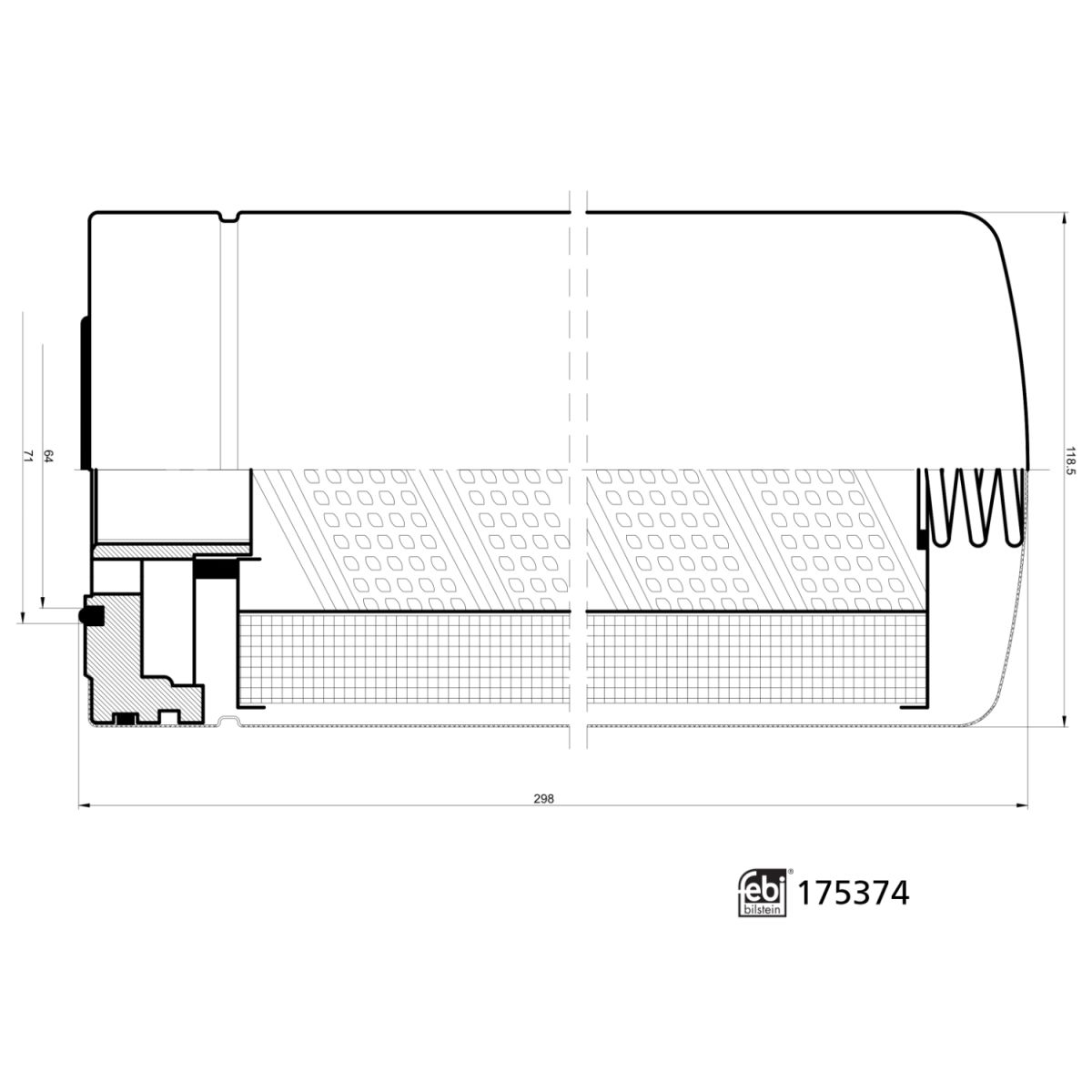Hydrauliikkasuodatin, automaattivaihteisto FEBI BILSTEIN 175374