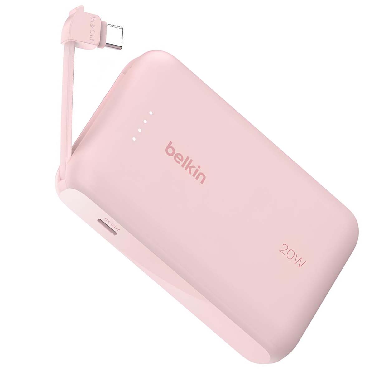 10000mAh 20W Varavirtalähde Integroidulla USB-C-kaapelilla
