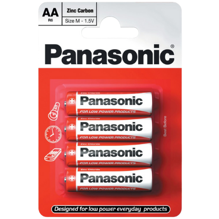 Panasonic Sinkkihiili 4xAA paristot
