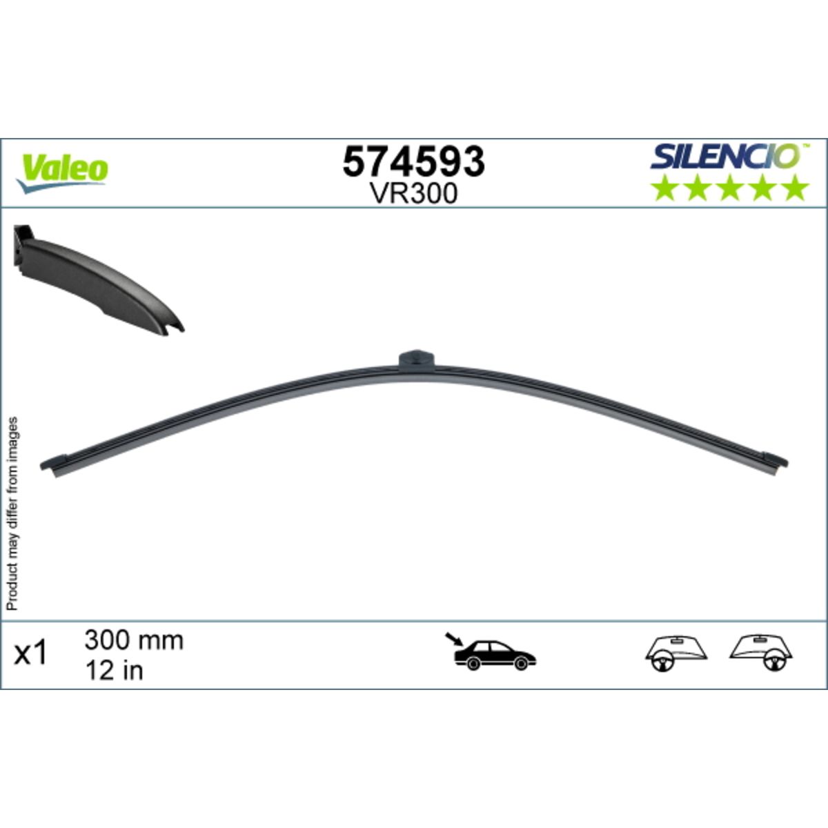 Takalasin pyyhkijä VALEO 574593