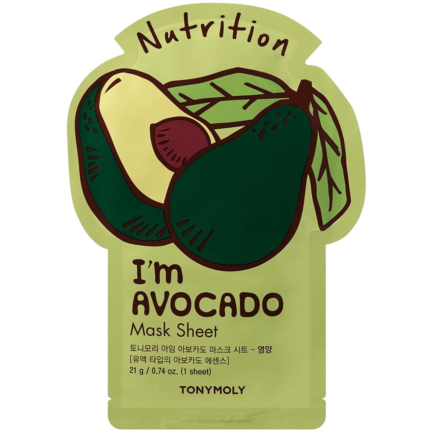 Tonymoly I Am Avocado Mask Sheet 21 g