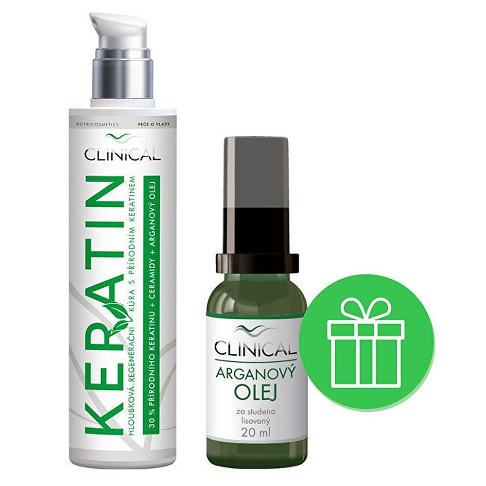 Clinical Trattamento Cheratina 100 ml + Olio Argan 20 ml — Trattamento capelli