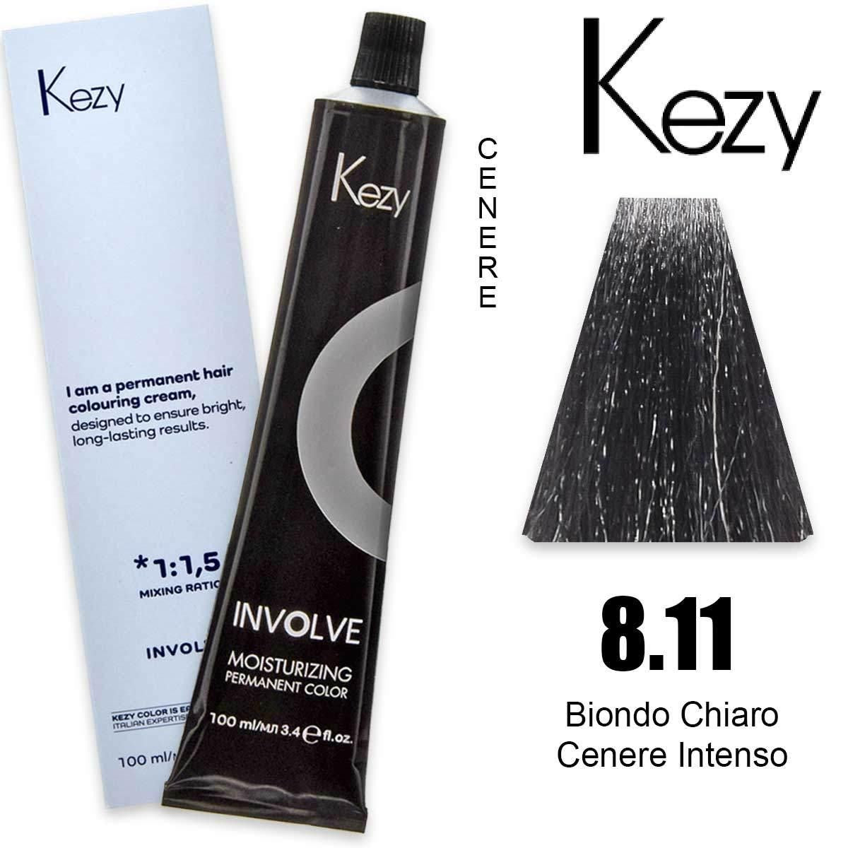 Kezy Involve Color 100 Ml Intensiivinen Tuhkanvaalea Blond 8.11