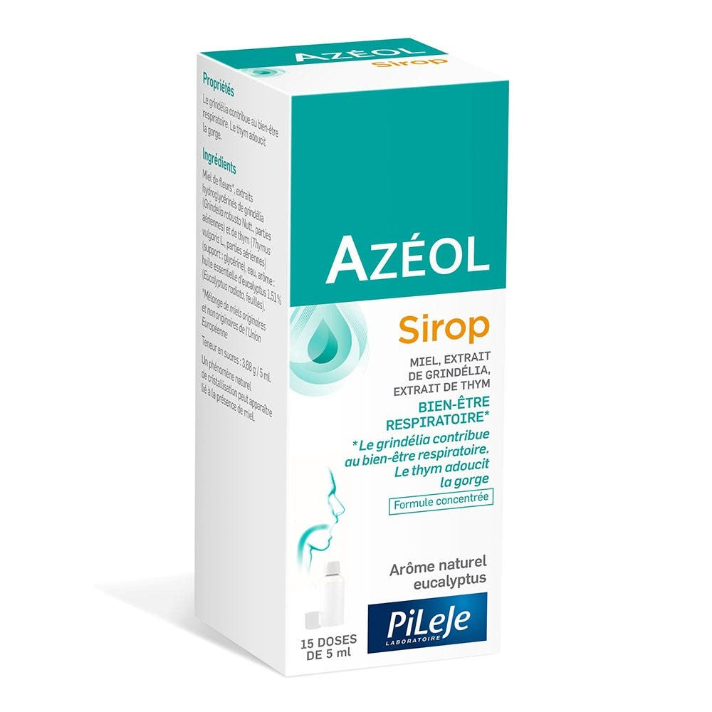 Pileje Azéol Respiratory Wellbeing Siirappi 75 ml
