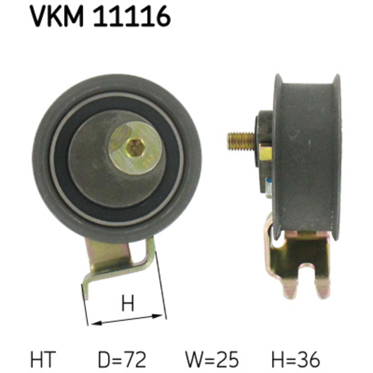 Kiristysrulla, hammashihnat SKF VKM 11116