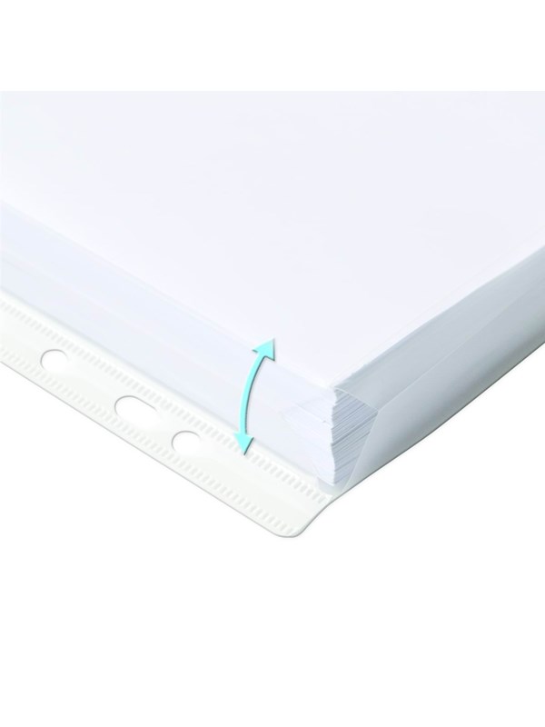 Oxford Laukku of 10 Expandable Punched pockets Ilman Flaps A4 Polypropylene 200μ Smooth Clear
