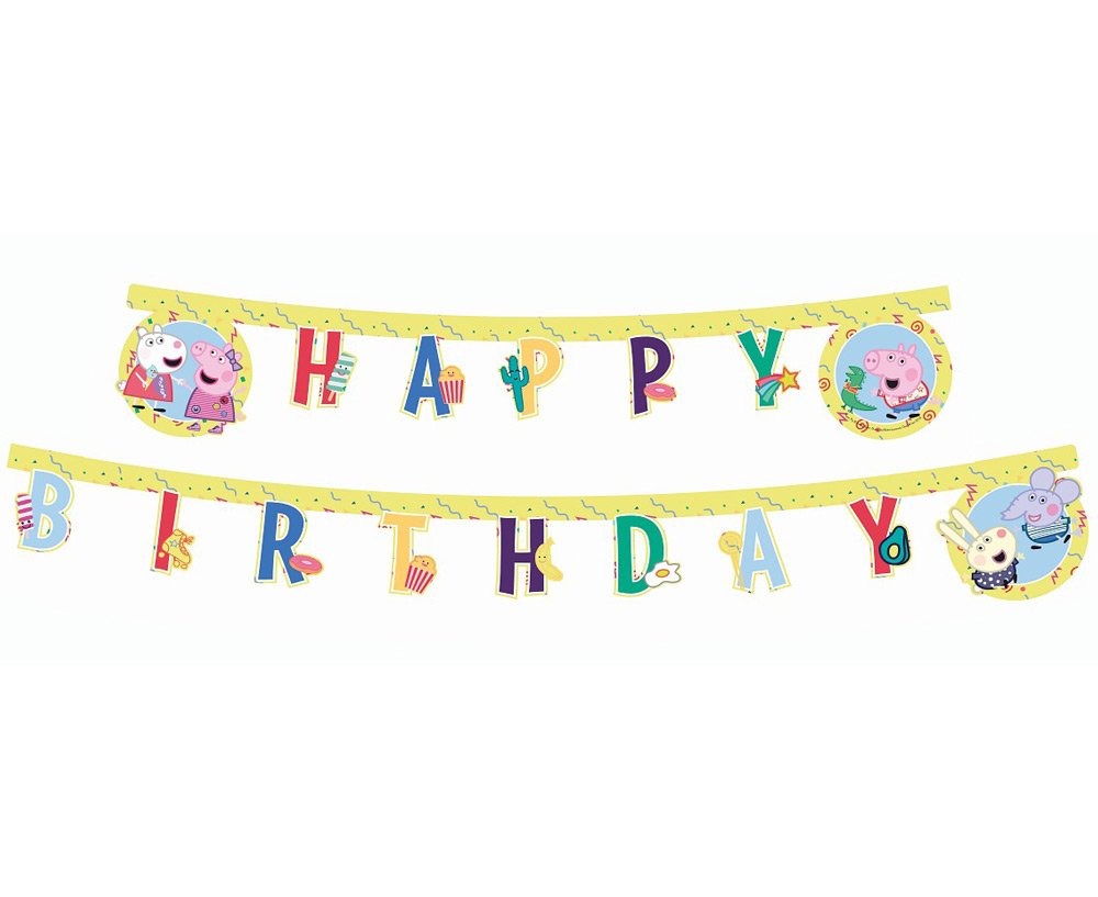 Pipsa Possu Banneri - Happy Birthday