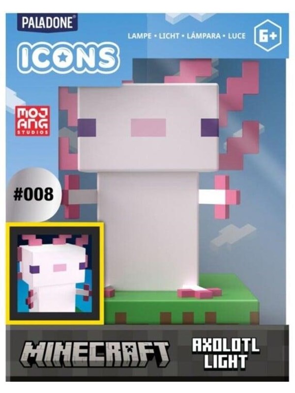 Paladone Minecraft - Axolotl kuvakkeen valo