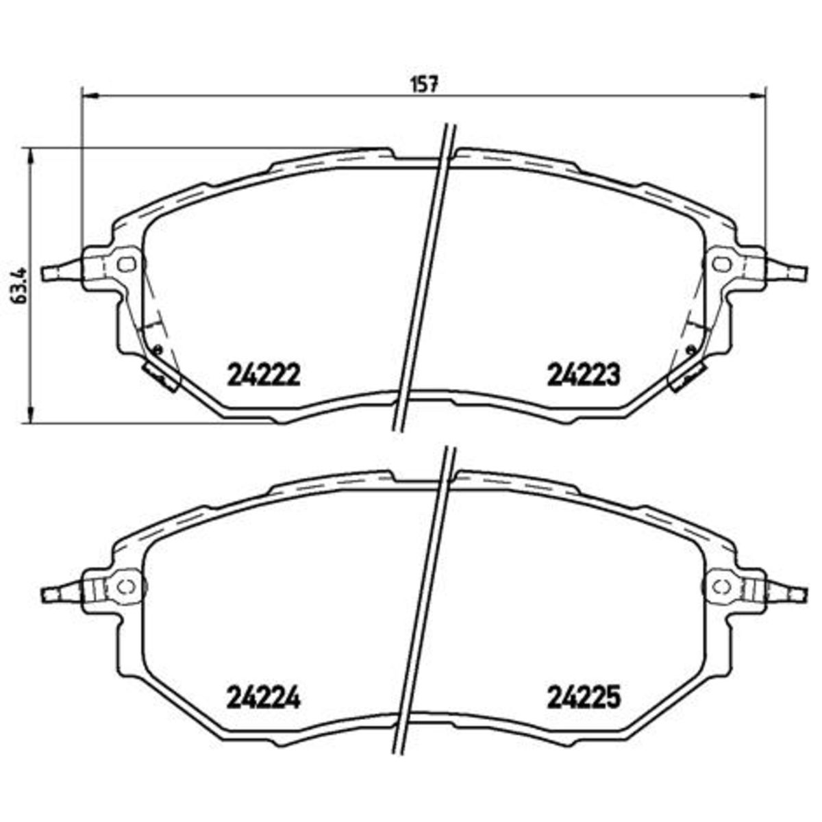 Jarrupalat, levyjarru BREMBO P 78 017