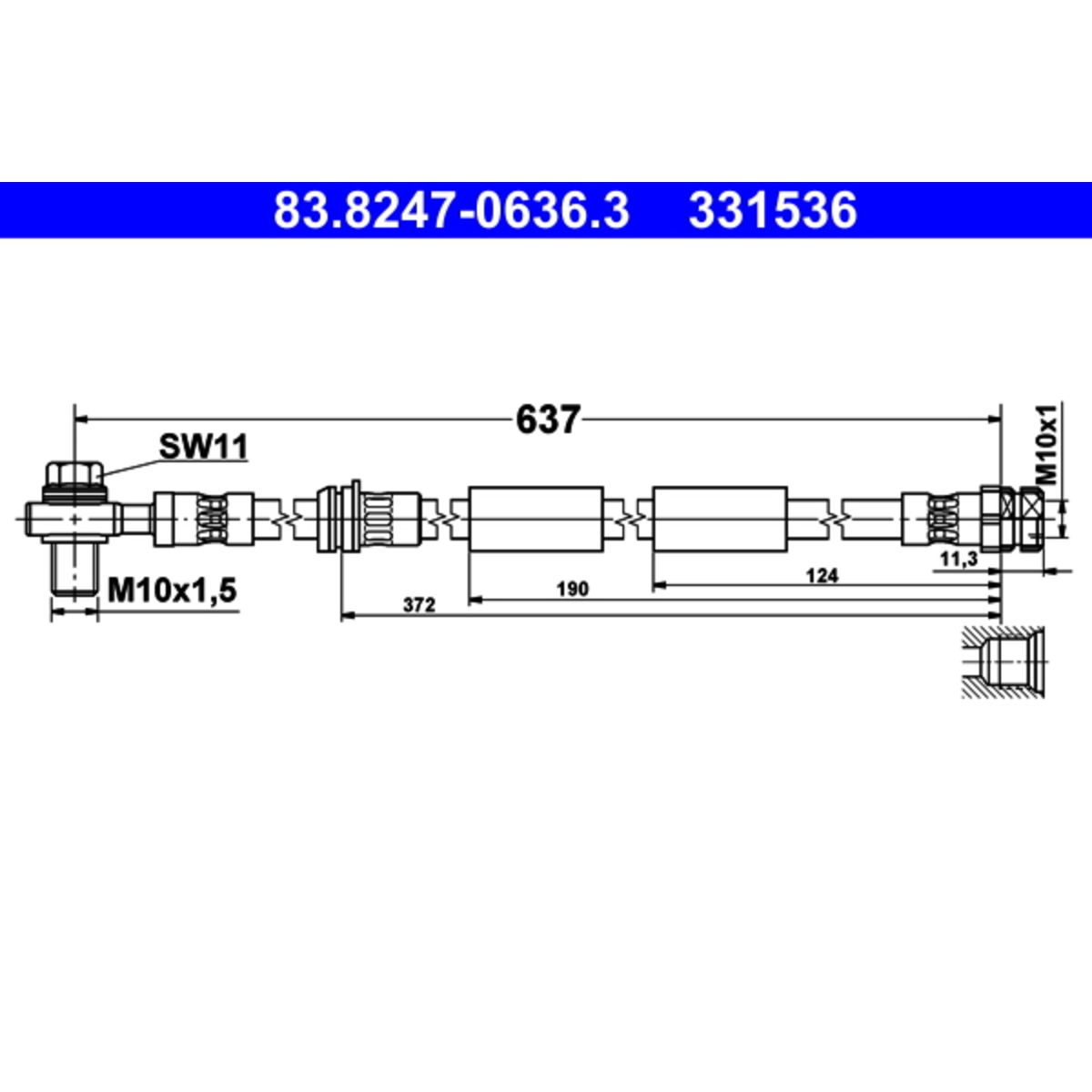 Jarruletku ATE 83.8247-0636.3