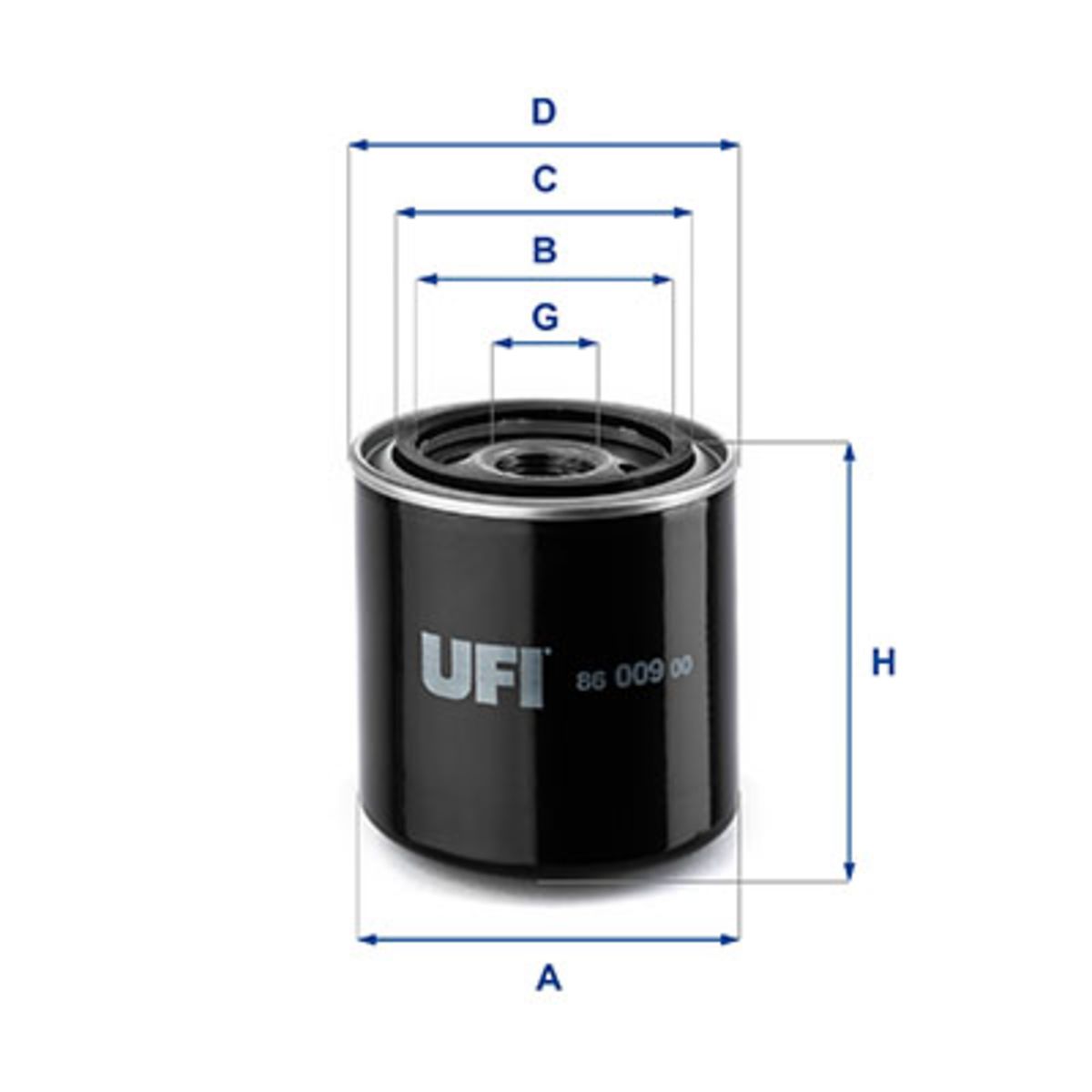 Öljynsuodatin UFI 86.009.00