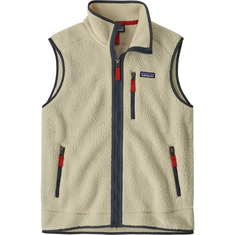 Patagonia M's Retro Pile Vest Pelican W/Smolder Blue - XS