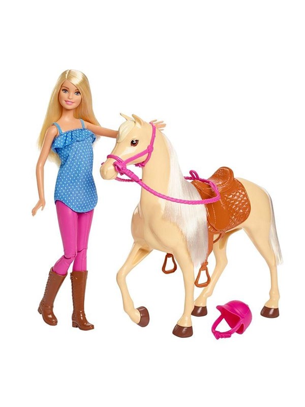 Barbie Nukke ja hevonen leikkisetti