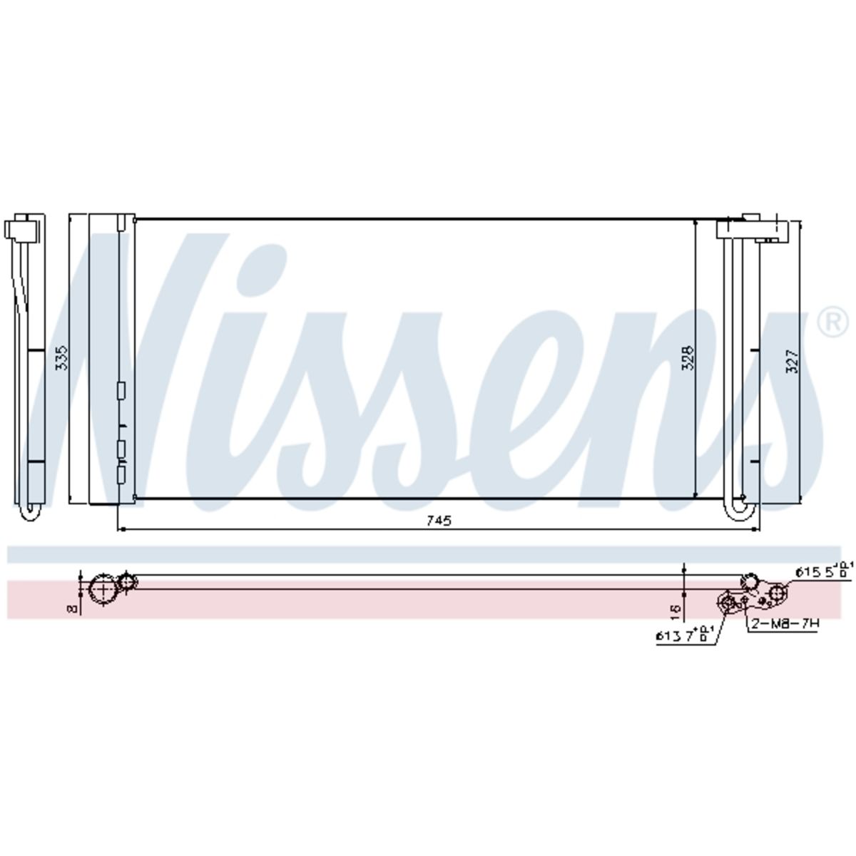 Lauhdutin, ilmastointilaite NISSENS 940358