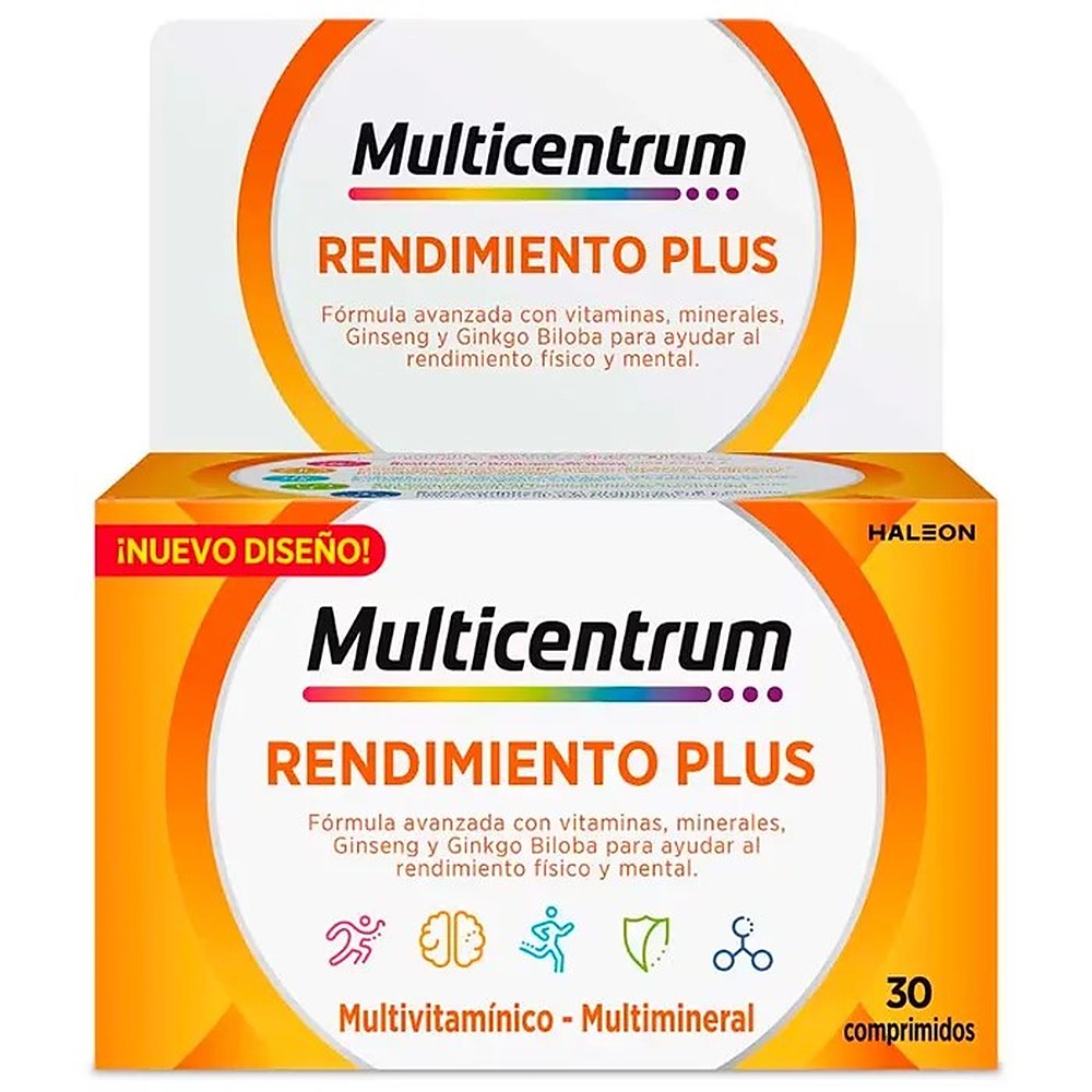 Multicentrum Plus Ginseng y Ginkgo 30 tablettia