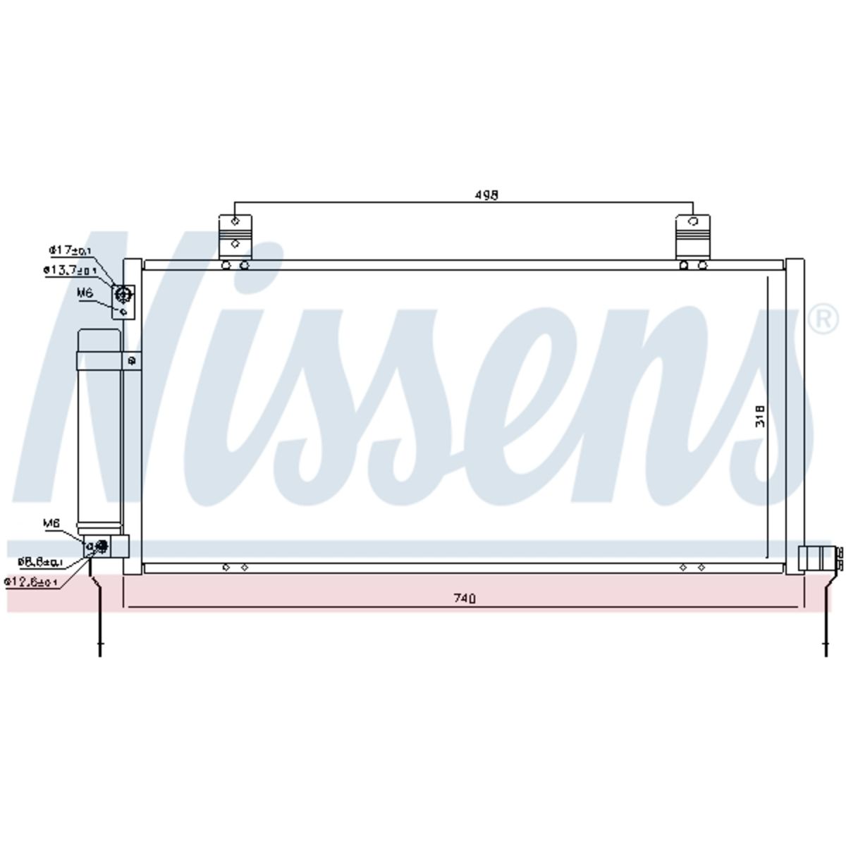 Lauhdutin, ilmastointilaite NISSENS 940164