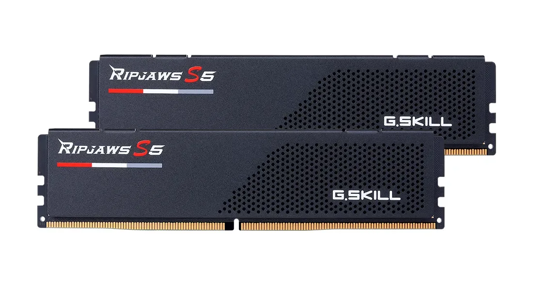 G.Skill Ripjaws S5 DDR5-6000 - 64GB - CL30 - Dual Channel (2 pcs) - Intel XMP - Musta