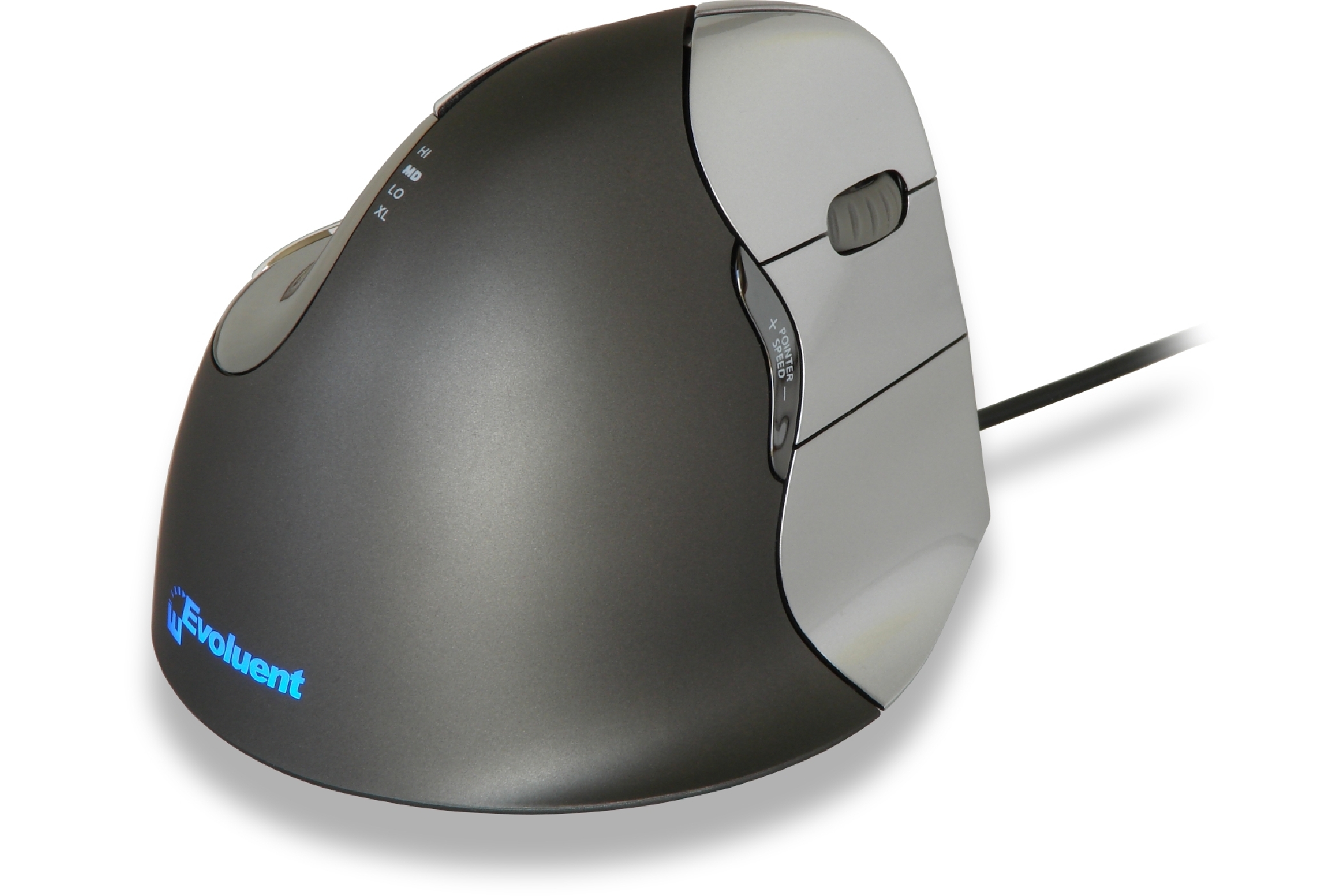 Evoluent VerticalMouse 4 -langallinen ergonominen hiiri, musta