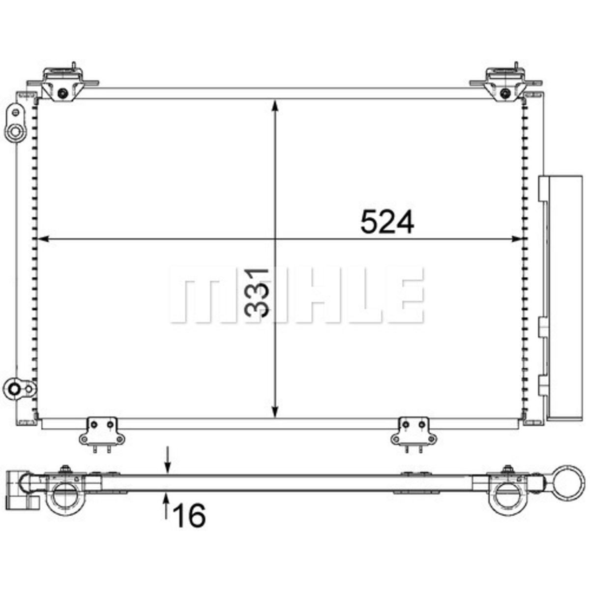 Lauhdutin, ilmastointilaite MAHLE AC 292 000S