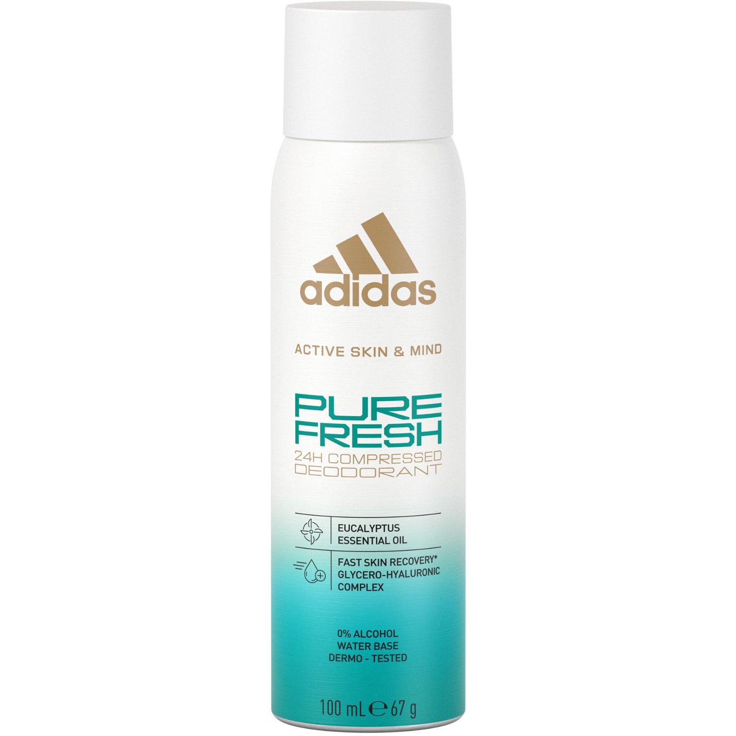 Adidas Active Skin & Mind Pure Fresh Compressed Deodorant Body Spray 100 ml