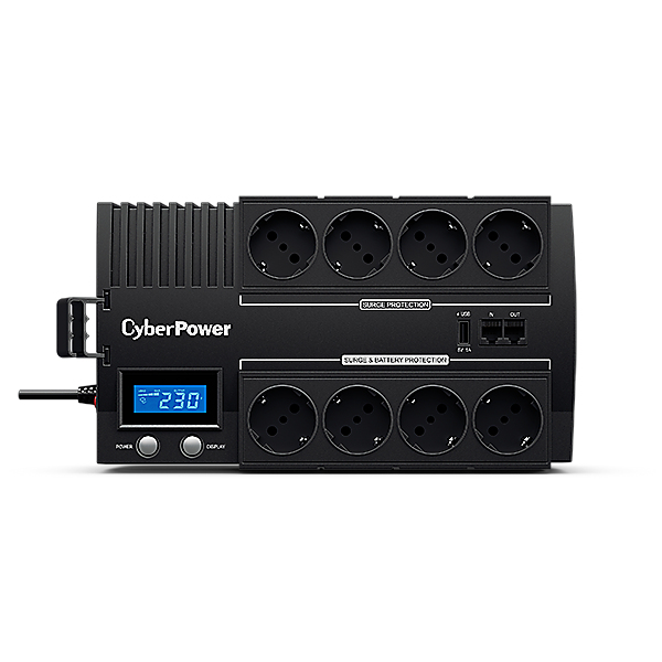 CyberPower BRICs LCD Sarja BR1000ELCD 1000VA 600W Schuko x8
