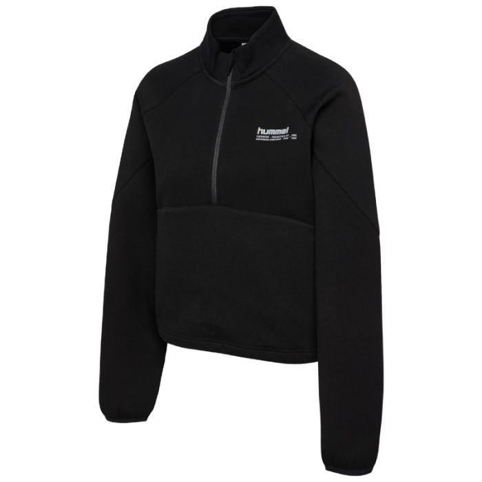 Hummel Tech Fleece Boxy Half-Zip K. XS Musta Naiset