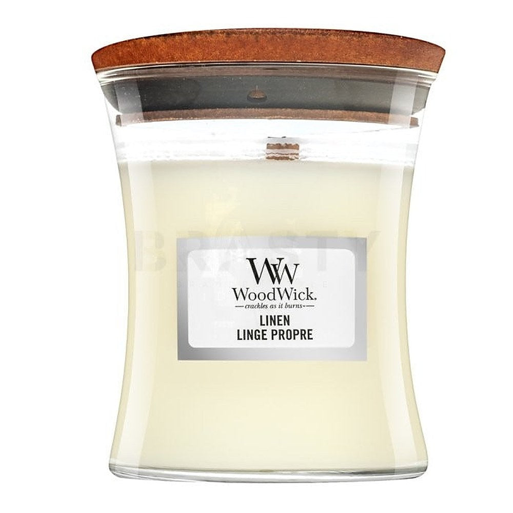 Woodwick Pellavamaljakko - Tuoksukynttilä - 85.0 g