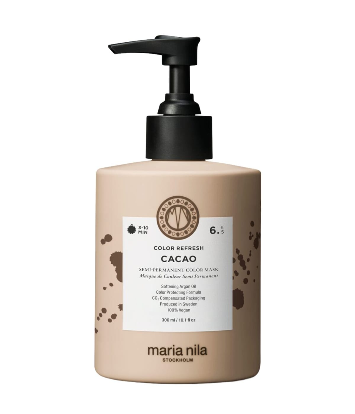 Maria nila Herkkä ravitseva naamio ilman pysyviä pigmenttejä väri 6,00 Cocoa ( Color Refresh Mask) - Tilavuus: 300 ml