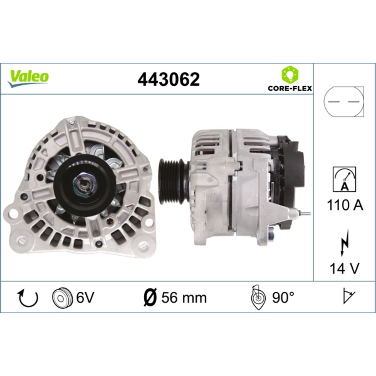 Laturi VALEO 443062