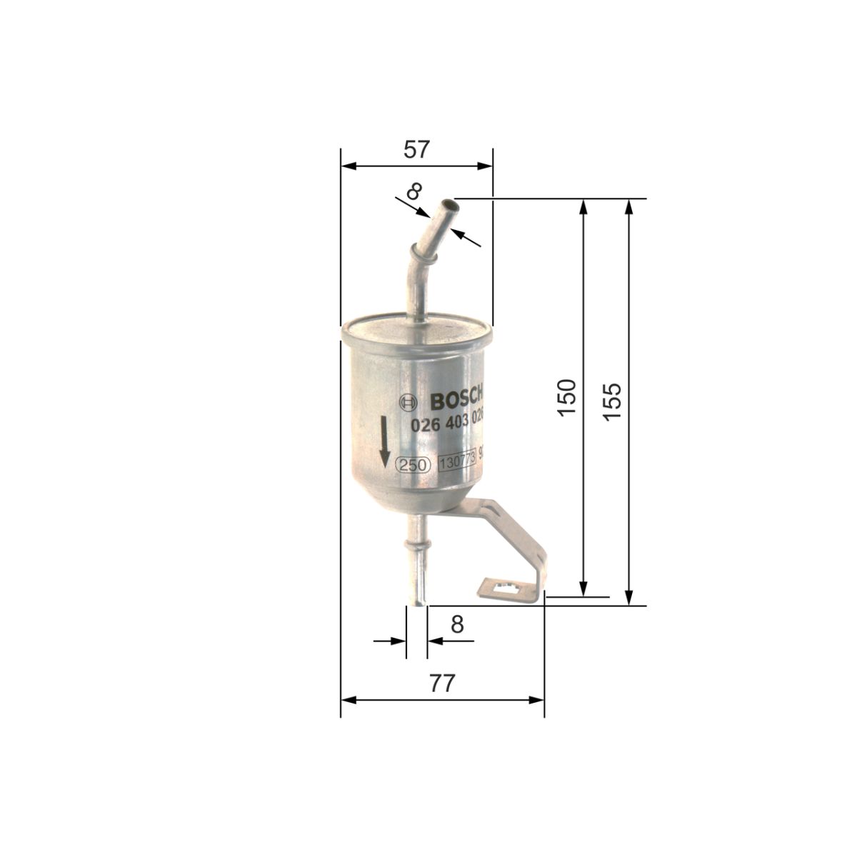 Polttoainesuodatin BOSCH F 026 403 026